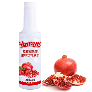 Fabrication <span class=keywords><strong>Anran</strong></span> Nouveau produit 1,3 kg de concentré de purée de grenade Jus pour Bubble Tea Thé aux fruits Dessert Crème glacée - Product Image 1