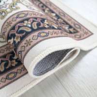 Tapis persans en boucle de polyester sur mesure, motifs floraux imprimés personnalisés, Alfombras pour la maison, tapis de prière