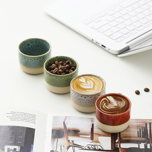 Tasse à <span class=keywords><strong>café</strong></span> et à thé en porcelaine transfrontalière 120 ml, petite tasse vintage personnalisée, cadeau, tasse maîtresse, <span class=keywords><strong>poterie</strong></span> artisanale semi-émaillée de style arabe - Product Image 4