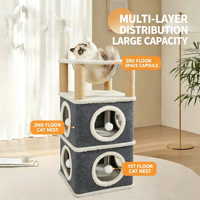 Meubles de jeu compacts pour chatons avec hamac capsule transparent et balles de jeu suspendues pour chat