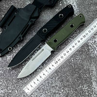 Couteau à lame fixe BM 163 Buschcrafter, lame D2, manche G10 avec étui, couteau de survie, de sauvetage et de chasse pour la nature sauvage, EDC