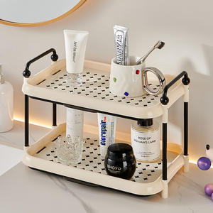 Estante de Drenaje Multicapa Ovalado Apilable Ny06 con Bandeja, 3 Niveles, Almacenamiento Portátil Multiusos para Platos, Cosméticos y Baño - Product Image 5