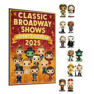 Calendario de Adviento con Personajes de Música de Espectáculos Clásicos de Broadway, Caja de Regalo de Plástico Coleccionable, Temática de Fantasía y Ciencia Ficción, Escala 1/12 - Product Image 1
