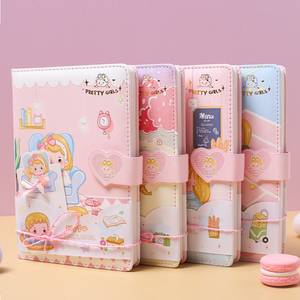 Bìa cứng nhật ký DIY A5 tùy chỉnh mini dễ thương trường văn phòng phẩm Kawaii PU máy tính xách tay với từ - Product Image 3
