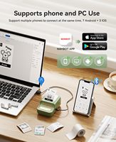 Imprimante Thermique NiiMbot B21 Sans Encre pour Téléphone, Petites et Grandes Étiquettes Photo, Durée de Vie Aliments Surgelés