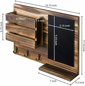 Étagère murale flottante en bois personnalisée pour le rangement à domicile, organisateur de rangement pour la décoration de la maison - Product Image 2