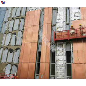 Panneaux décoratifs en alliage d'aluminium de forme personnalisée, façade architecturale sculptée, systèmes de revêtement mural extérieur, espace commercial - Product Image 1