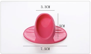 Maniques de four en silicone avec doigts résistants à la chaleur, gants isolants épais et protège-plats pour micro-ondes et cuisson - Product Image 2