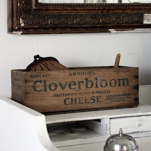 JUNJI Vintage Cheese <strong>Wooden</strong> Box <strong>Crate</strong> With Blue Graphics <strong>for</strong> <strong>Sale</strong> <strong>Wooden</strong> Cheese Box. - Product Image 1