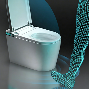 Nouvelle Conception - Toilette Intelligente à Ouverture Automatique avec Bidet Intégré et Cuvette Ronde pour <span class=keywords><strong>Salle</strong></span> de <span class=keywords><strong>Bain</strong></span> - Product Image 4