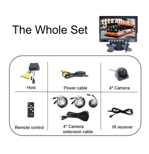 Chế độ xem toàn cảnh 360 độ Bird View Toàn cảnh 2D/3D Xe <span class=keywords><strong>t</strong></span>ải Bus Dash Camera Hệ thống camera 360 độ cho xe <span class=keywords><strong>t</strong></span>ải - Product Image 2