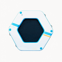 Plateforme flottante gonflable hexagonale de 10 pieds pour SUP, natation, ponton de pêche et île flottante