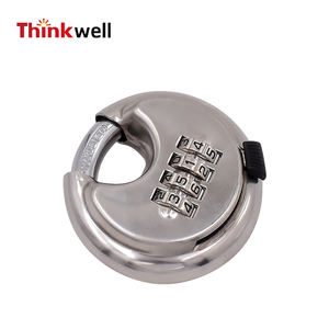 304 ステンレス鋼ディスク式コンビネーション南京錠 防水・防錆保管用ロック - Product Image 1