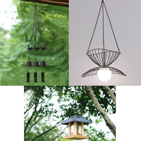 Chaîne de suspension en fer pour pot de fleurs, support de plante de jardin à 3 points, garantie 3 ans