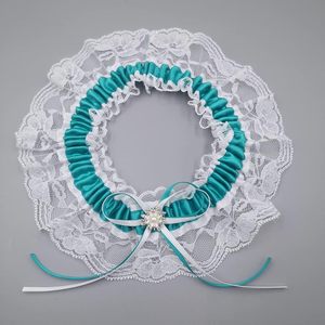 Lowosaiwor <span class=keywords><strong>Ensemble</strong></span> de jarretelles de mariée en satin, taille unique (15-23 pouces), pour femme, lavage à la main uniquement - Product Image 4