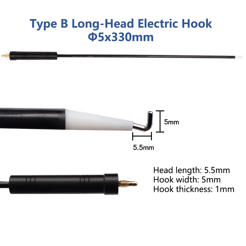Model B Long-Head Electrode Hook