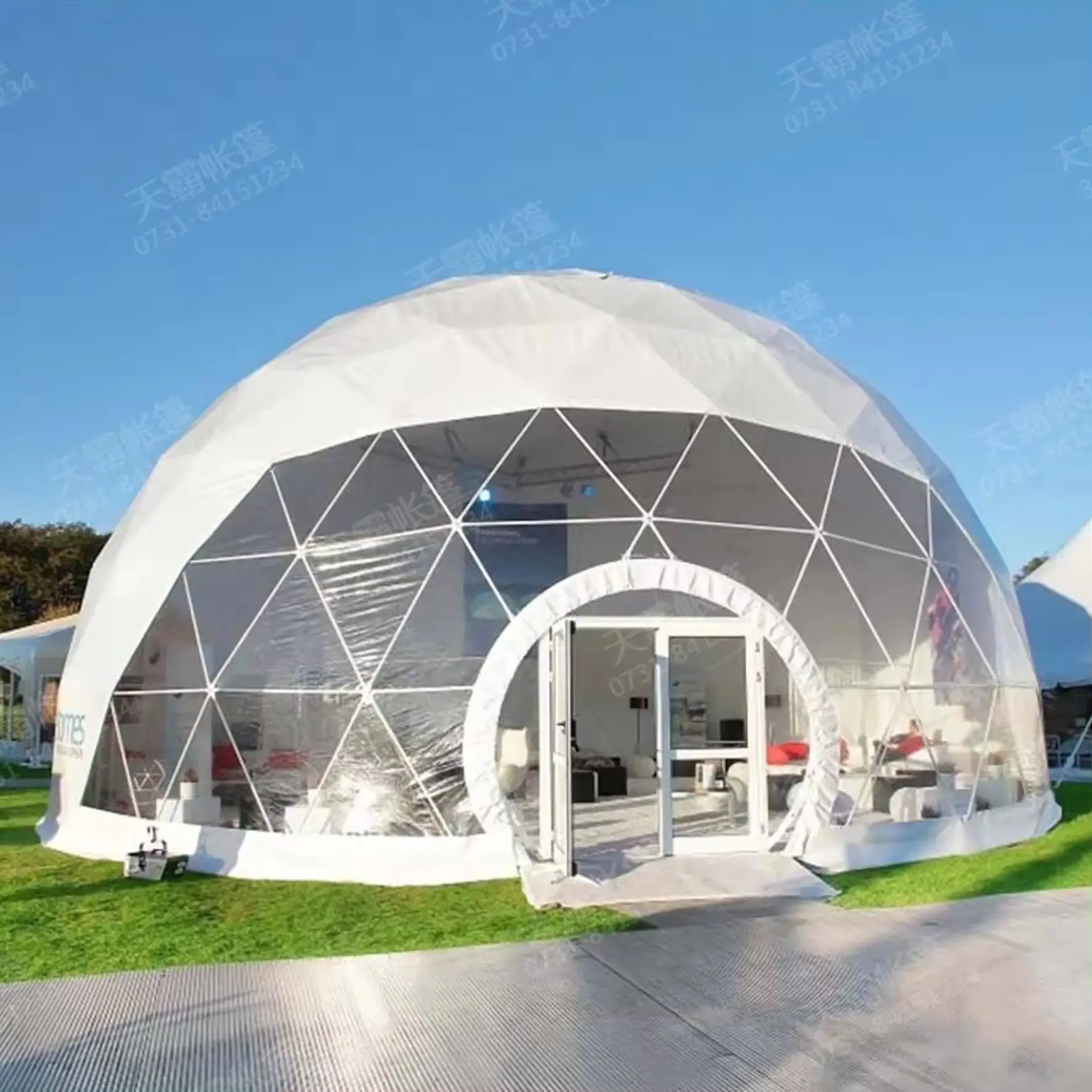 Commercio all'ingrosso della fabbrica 4 stagione telaio in alluminio tenda per campeggio all'aperto tende per eventi