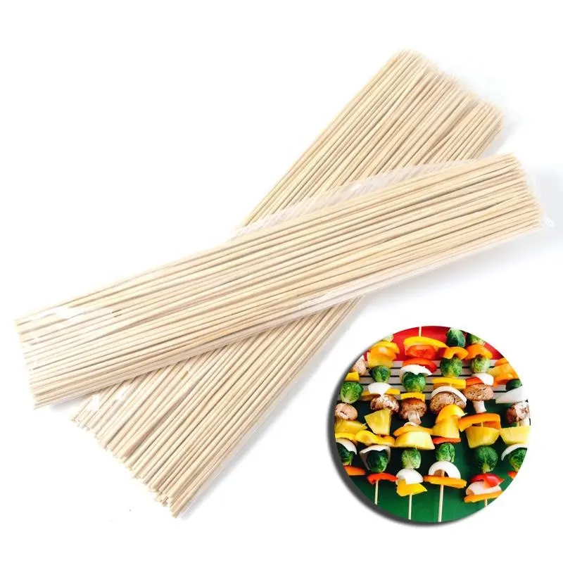 Brochettes de Brochettes en bambou, bâtons en bois à usage unique, meilleures ventes