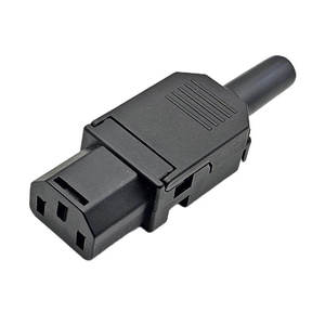 Conector de Alimentación Industrial IEC320 C13/C14, 10A 250V, Conexión Rápida, Montaje en Campo, Conector de Crimpado, Contactos de Latón 3p - Product Image 2