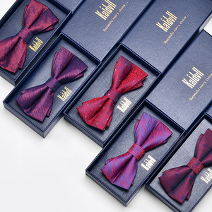 Bán Buôn Men Bowtie Cà Vạt Khăn Tay Clip Set Hộp Quà Tặng Tùy Chỉnh Số Lượng Lớn <span class=keywords><strong>Bow</strong></span> Tie Cho Đám Cưới - Product Image 2