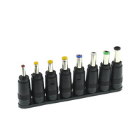 Conectores de adaptador de enchufe hembra, punta de cargador de ordenador portátil, enchufes de alimentación CC universales para notebook, 8 Uds.