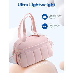 Custom Large-capacity Outdoor <b>Travel</b> <b>Bag</b> Dry Wet Separation Multi-layered Pleated Cotton Handbag Fashionable Nylon Style - Product Image 3