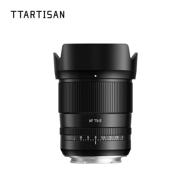 TTArtisan 75mm F2 Fixed Focus Full Frame Mirrorless Camera Lens E Z Mount for A7M4 for ZFC Z9 Fuji 2.8-16 Aluminium