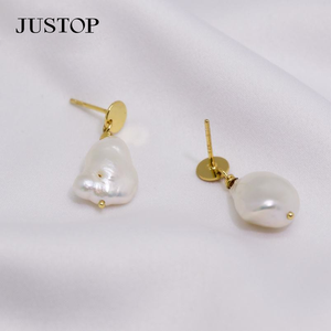 Fashion Statement Rice Shape Grade Black <b>Pearl</b> S925 Sterling <b>Silver</b> Vintage Drop Stud <b>Earrings</b> - Product Image 4