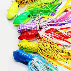 WEI 70g Realistic Eyes Lead <strong>Jig</strong> Head Rubber Skirt <strong>Madai</strong> <strong>Jig</strong> Lure - Product Image 4