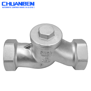 Kawamoto 304 paslanmaz çelik dişli kaldırma çek valf tel toka ile tek yönlü vana H11W-16P - Product Image 4