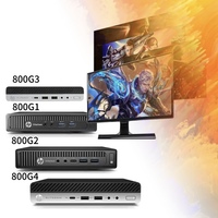 Mini PC Original 800 800G2/G3/G4/G5 Mini Host I3 I5 I7 Ordinateur de bureau pour entreprise, maison, divertissement et jeux pour HP Mini PC