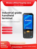Terminal portable Mindeo PDA, collecteur de données, pistolet de numérisation MS8189 noir, garantie 1 an, SDK inclus pour l'inventaire d'entrepôt