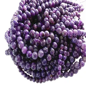 Natural CharoiteAAA  Round  shape beads Smooth and purple  gemstone strings