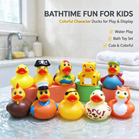 Canard de bain miniature personnalisé avec logo, jouet flottant en caoutchouc et silicone pour événements professionnels, cadeau promotionnel, canards en caoutchouc sur mesure