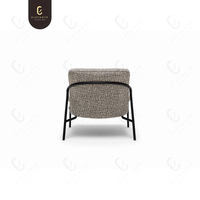Fauteuil en tissu velours moderne nordique, fauteuil scandinave Husk, fauteuils inclinables Bergere, fauteuil Teddy pour salon de villa