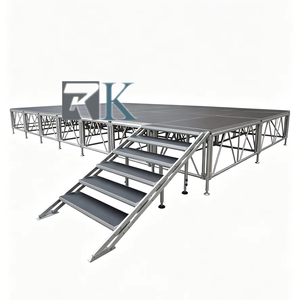 แท่นเวทีปรับระดับได้  โครงอลูมิเนียม  แท่นเวทีพกพาสำหรับงานคอนเสิร์ต งานแต่งงาน งานกลางแจ้ง - Product Image 1