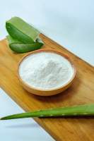 Poudre d'extrait d'aloe vera pur et naturel hautement concentré, soluble dans l'eau, 100X, qualité cosmétique pour usage personnel et cosmétique régulier