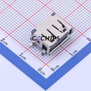 915-112B2028S10101 USB Connector SMD Connector ( Connector Type: Type-A )( Protocol Standard: USB 2.0 )( Gender: Female ) - Product Image 1