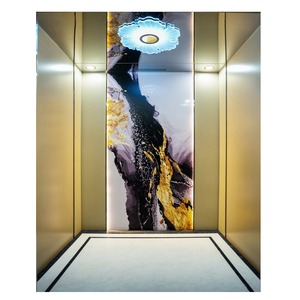 Ascensor de Pasajeros Moderno de Acero Inoxidable de 1600 kg de Guangdong, Ascensor de Oficina de Lujo para 21 Personas, Máquina de Tracción sin Engranajes, Accionamiento de CA - Product Image 2