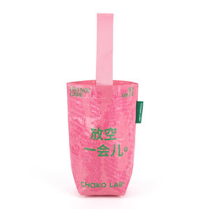 Bolsas Tote Pequenas de Filme Bopp Reutilizáveis com Design Personalizado OEM/ODM, Padrão de Letras e Logotipo Impresso, Impermeáveis - Product Image 3