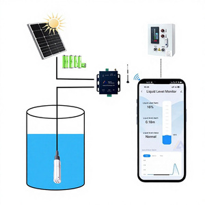 Capteur d'eau submersible sans fil solaire Atech Tuya Smartlife APP pour villas et appartements - Product Image 1