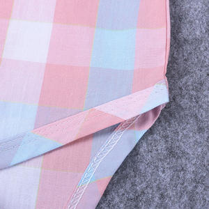 Ropa de Moda Barata al por Mayor, Conjunto de Romper Rosa a Cuadros y Pantalón Blanco para Bebé, Conjunto de Caballero con Lindo Lazo - Product Image 4