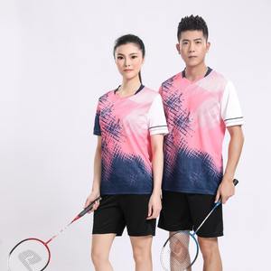 เสื้อซ้อมแบดมินตันผู้หญิงโต๊ะปิงปองแขนสั้นระบายอากาศ - Product Image 1