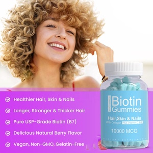 Biotina con ácido hialurónico para <span class=keywords><strong>uñas</strong></span>, vitamina C y vitamina B-12, vegana - Product Image 5