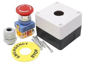 IP65 Waterproof Plastic Machine Emergency Stop Button Push Switch Box Enclosure With Cover or Key Can Custom 1NO1NC Plastic Push - Product Image 6