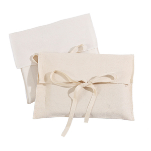 ถุงผ้าฝ้ายพิมพ์โลโก้ตามสั่งขายส่งพร้อมเชือกรูดปิด - Product Image 3