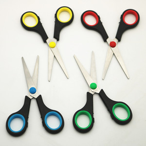 Bán buôn 5.5inch thép không gỉ sinh viên văn phòng phẩm kéo giấy hộ gia đình và văn phòng 4.5inch kéo nhựa - Product Image 2