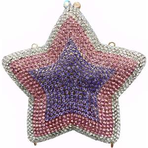 กระเป๋าคลัทช์รูปดาวประดับคริสตัลหรูหราสำหรับผู้หญิง น่ารัก เหมาะสำหรับออกงานกลางคืน - Product Image 1