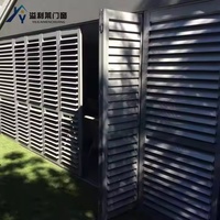 Volets Bahama en aluminium moderne à lamelles horizontales réglables avec isolation thermique pour une utilisation en extérieur et en entrepôt