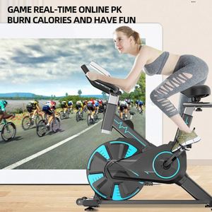Bicicleta estática para el hogar con marco de metal, pantalla LCD, carga máxima de 150 kg, equipo de fitness para ciclismo en interiores - Product Image 2